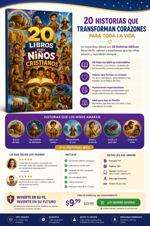 20 cuentos para niños cristianos